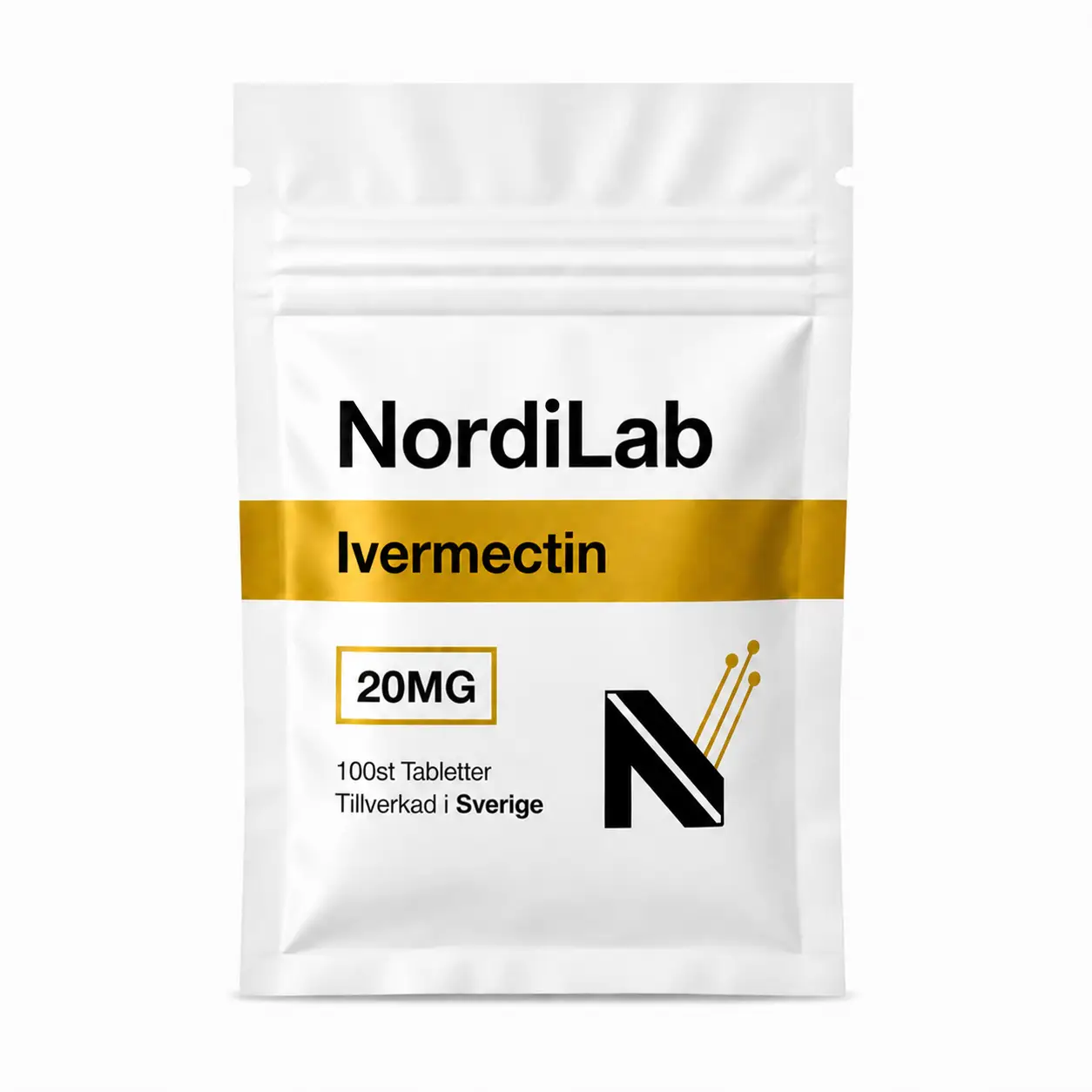 NordiLab Ivermectin 20MG, 100 tabletter, tillverkad i Sverige